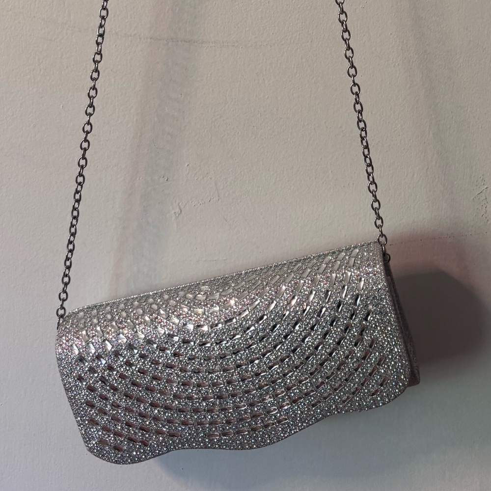 Elegant Silver Women's Clutch
